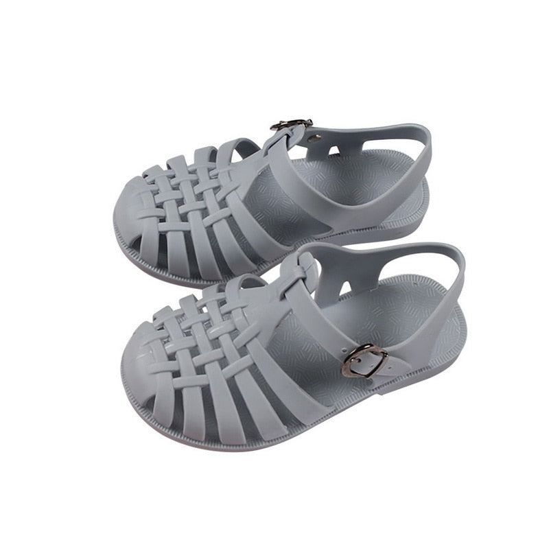 Baby Gladiator Sandals Breathable Hollow Out Shoes Pvc Summer Kids Shoes New Fashion Beach Children 