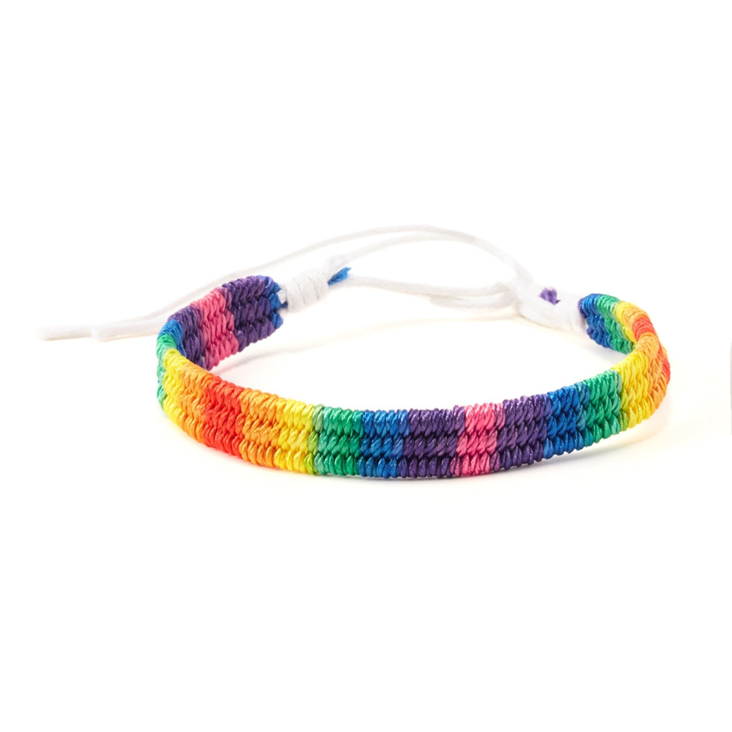 LGBT Rainbow Strap Bracelet for Men Women Fashion Watch Band Weave Couples Friendship Jewelry Gift c