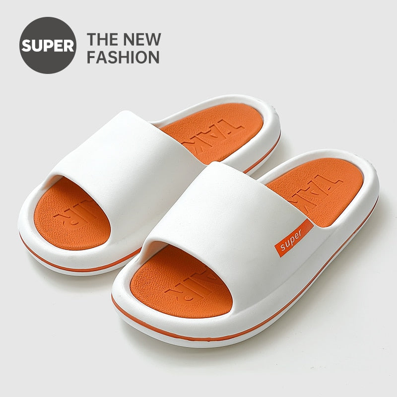 Women Outside Slippers Summer Runway Shoes Woman EVA Soft Thick Sole Non-slip Outdoor Women Slide Po