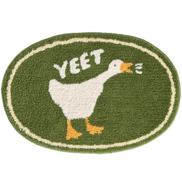 Duck Bathroom Rug Funny Soft Bathtub Carpet Area Rugs Kitchen Rug Floor Mats Nordic Welcome Doormat 