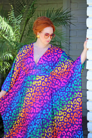 Deep-V Caftan 2Cute 2B 4Gotten Full Length Caftan