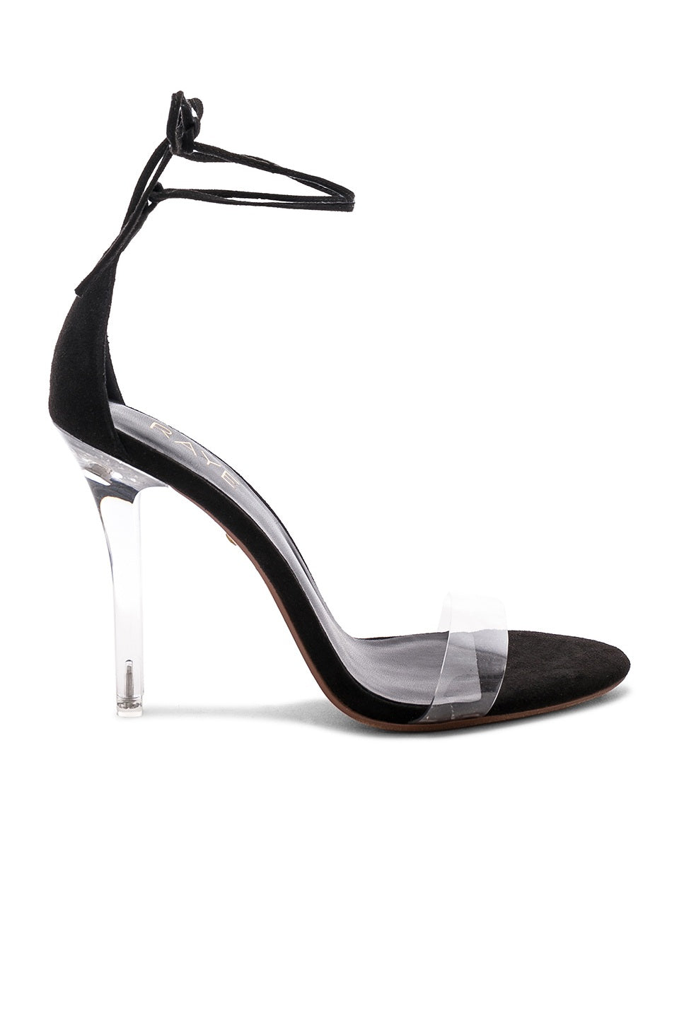 Black Transparent Heel, $113, Revolve