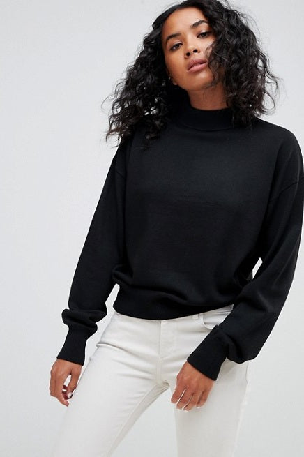 Loose Fit Black Turtleneck, $42, ASOS