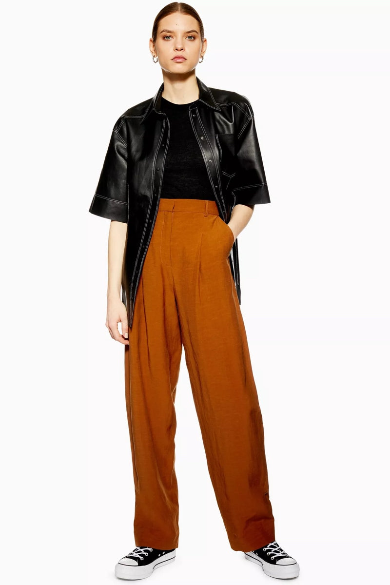 Rust Essential Peg Trousers, $76, Topshop