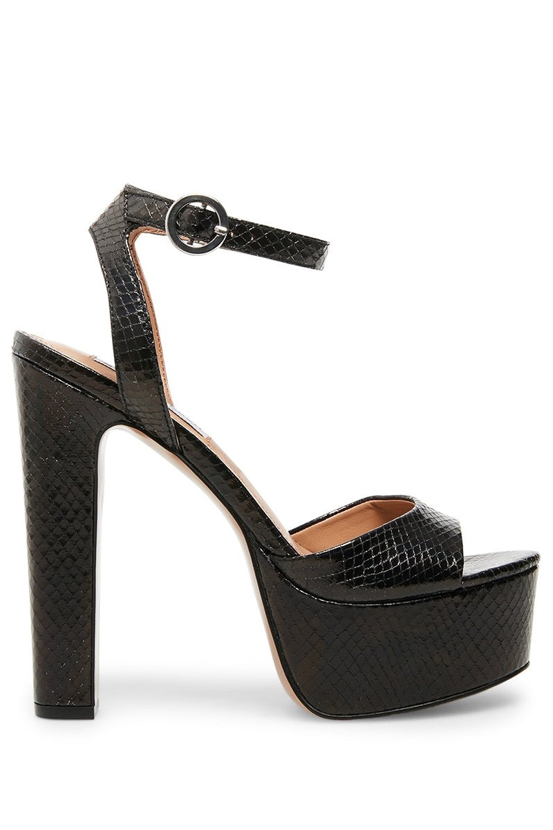 Skyla Black Snake, $110, Steve Madden