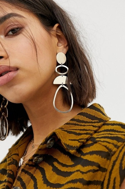 Gold Drop Earrings, $11, ASOS