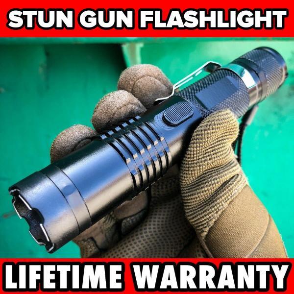 Defender Knuckle Buster Stun Gun w/ Kubaton - MEGAKNIFE