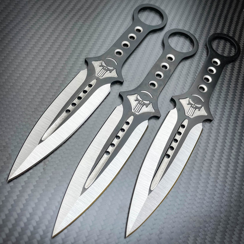 Set Kunai Naruto, replicates the typical Ninja combat dagger, ornamental in  440 stainless steel (ZS9457pg)