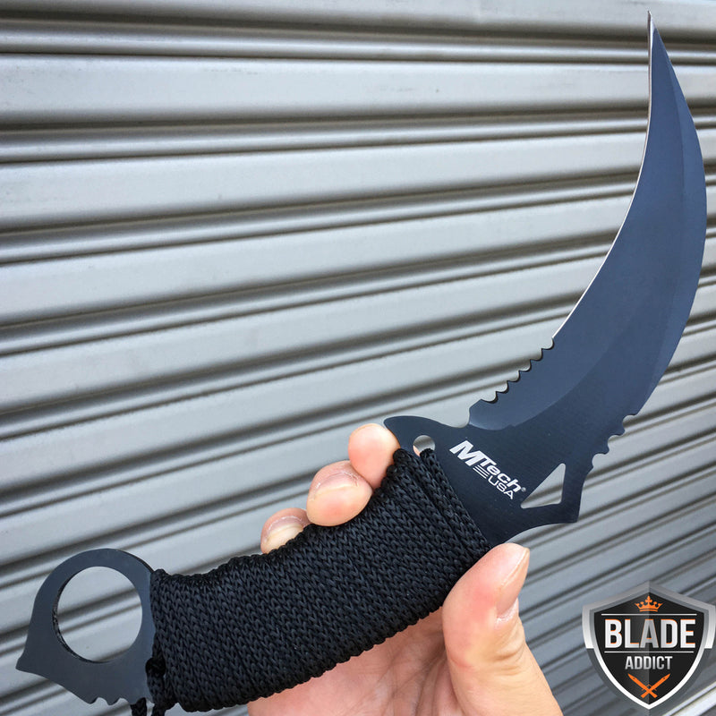 7.5 CSGO Tactical Karambit Combat Knife Fixed Blade Hawkbill Neck Doppler  NEW - MEGAKNIFE