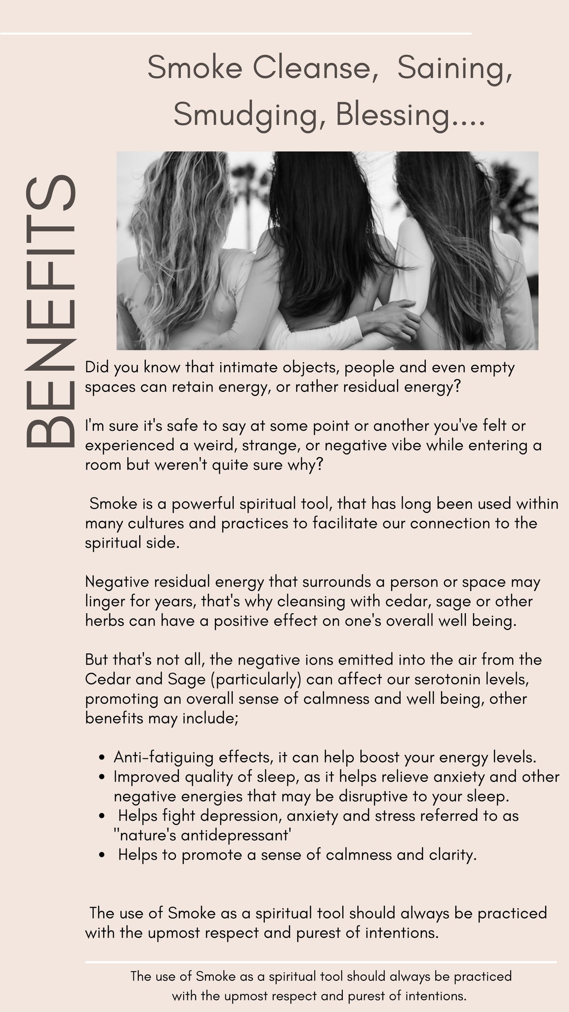 benefits of smudging, smoke cleanse, saining or blessing