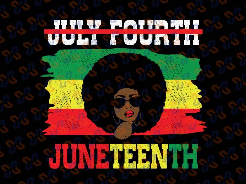 Juneteenth Fourth of July SVG PNG Silhouette, BLM Black Lives Matter,