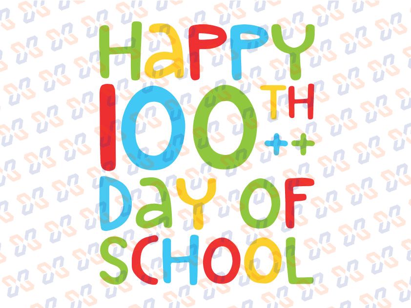 100 Days of School Svg Png - 100 Days of School Teacher Svg - Happy 10