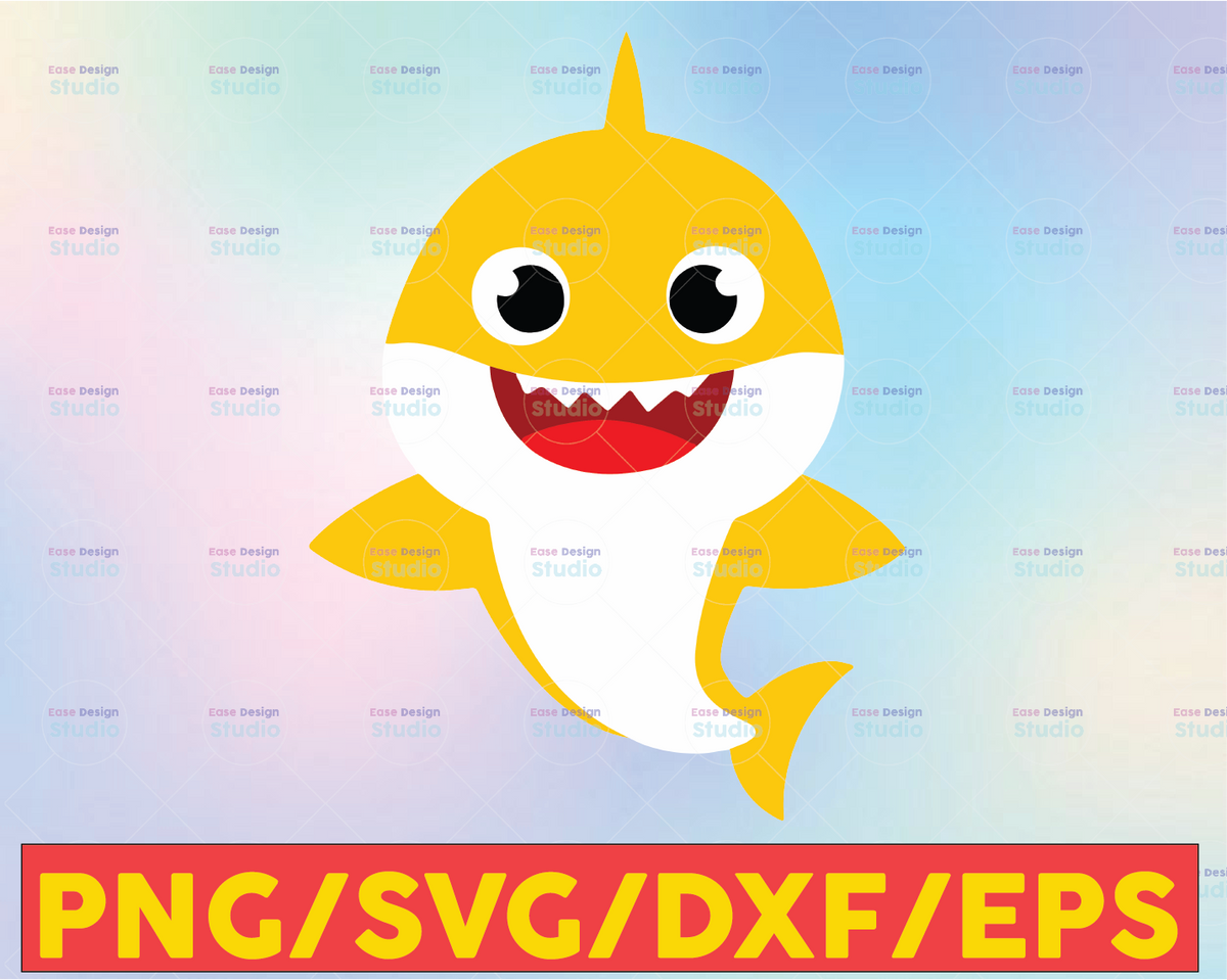 Baby Shark SVG, Cricut Cut files, Shark Family doo doo doo Vector EPS,