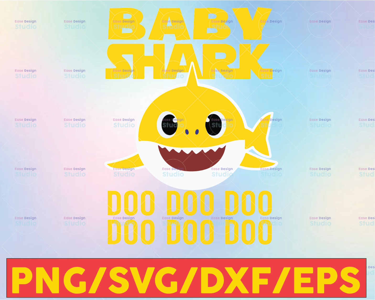 Download Baby Shark SVG, Cricut Cut files, Shark Family doo doo doo ...