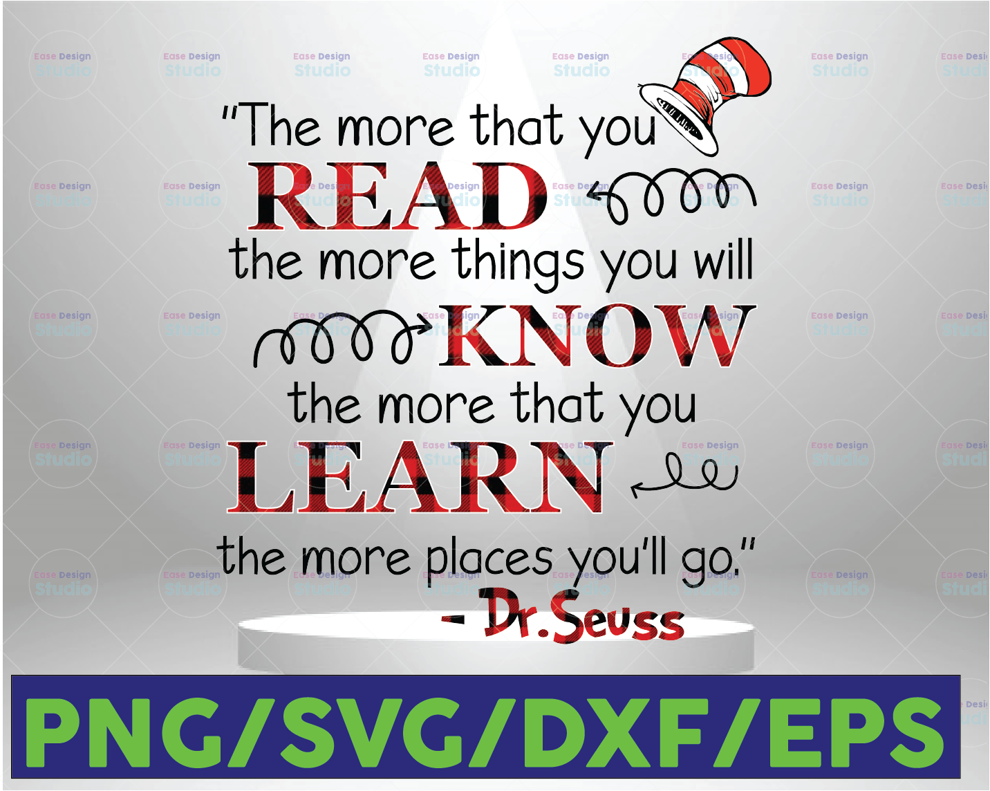 The more you read, the more you will know SVG png, dxf Cricut, Silhoue ...