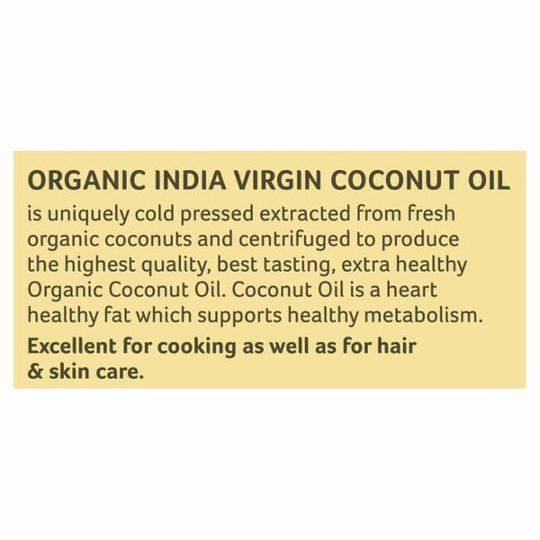 Organic India | Coconut Oil | Cold Pressed | 500 ml