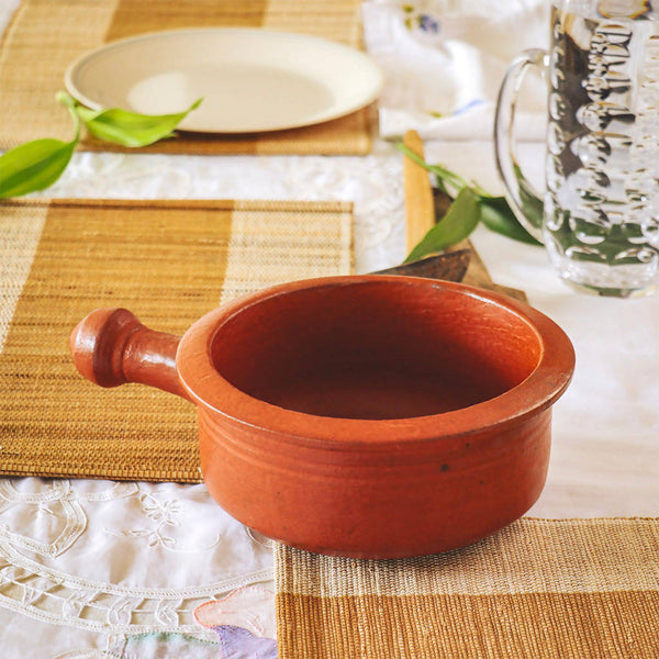 Clay Pots For Cooking | Sauce Pan | 2 Litre | 21 cm