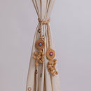 Cotton Thread Crochet Curtain Tie-Backs | Brown