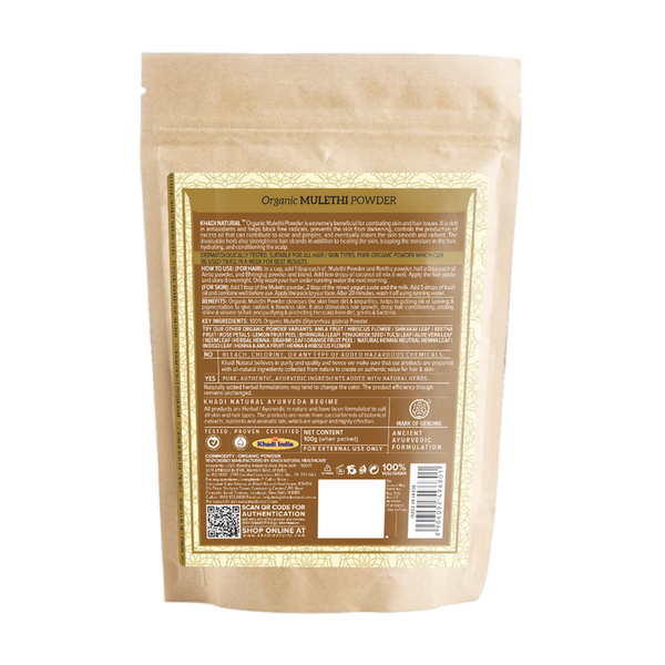 Indus Valley Natural Organic Mulethi Powder Glycyrrhiza Powder For Hair and  Skin Care Price in India Full Specifications  Offers  DTashioncom