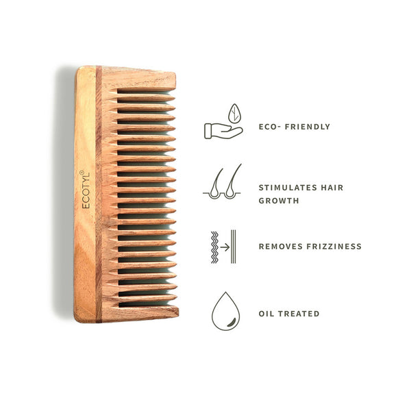 Vega Boutique Wooden Hair Comb for Men  Women Natural Price  Buy Online  at 170 in India