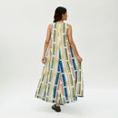 Organic Cotton Maxi Dress | Blue