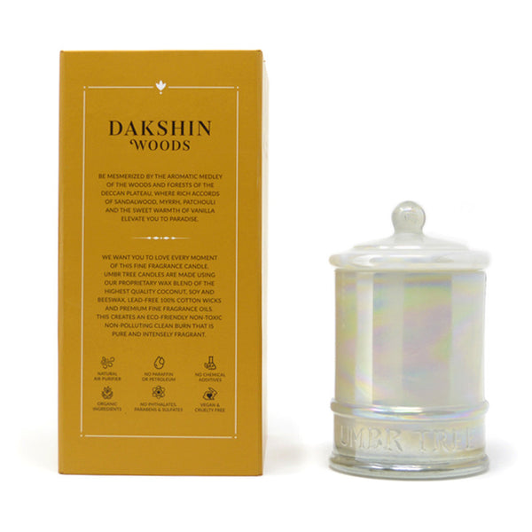 Handpoured Natural Wax Dakshin Woods Scented Candle - 50 Hrs
