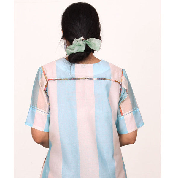 Cotton Silk Chanderi A-Line Dress