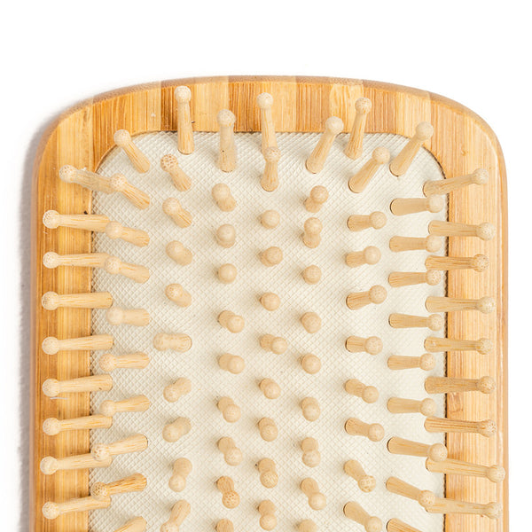 JUSUKA Natural Wooden Paddle Brushes for Women Hair Brushes with Bamboo  Bristle Large Paddle Brush Wood