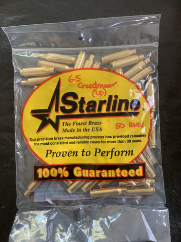 STARLINE BRASS 6.5 CREEDMOOR, 50 PACK