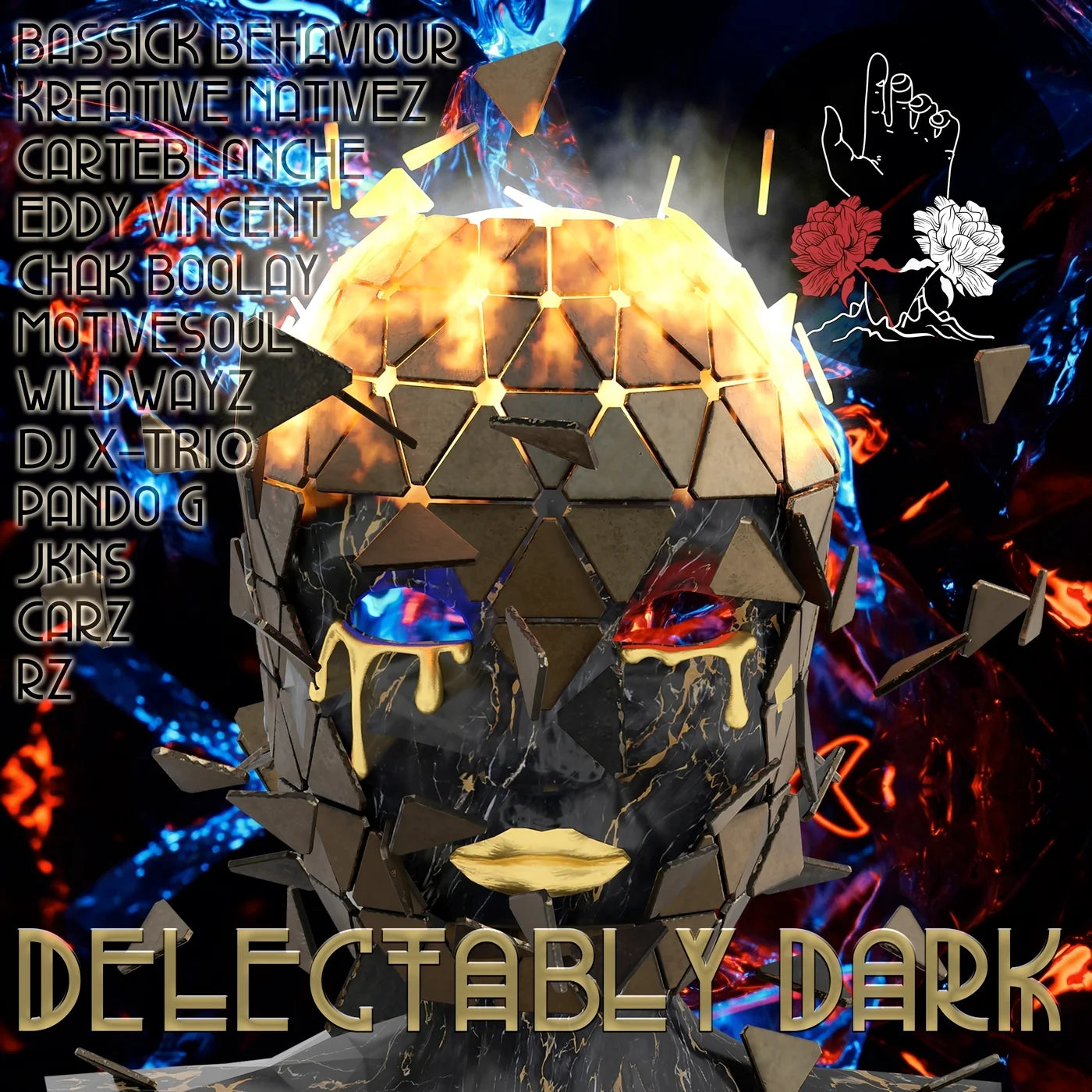 Perditio Delectably Dark Various Artists Compilation Album Cover Artwork Dark Groove