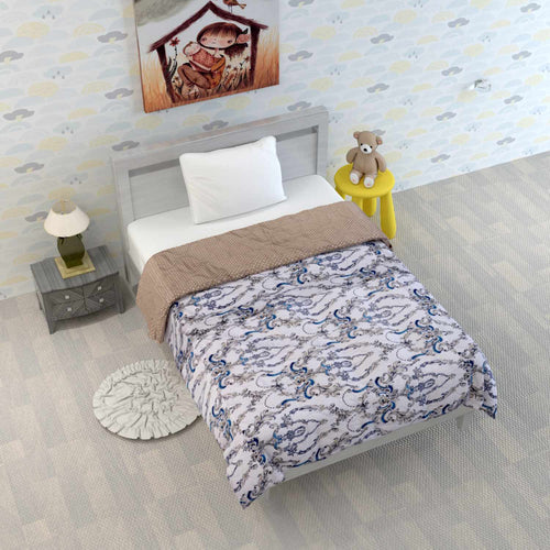Kalamkari Retro Single Bed AC Quilt Comforter for Kids