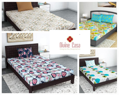 Divine Casa - Buy Designer Bed Sheet Online