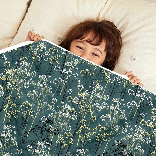 Autumn Floral AC Quilt Comforter for Kids