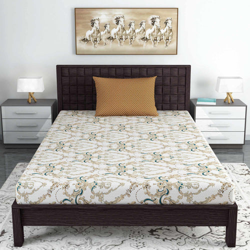 Ethnic Floral Print Single Bedsheet