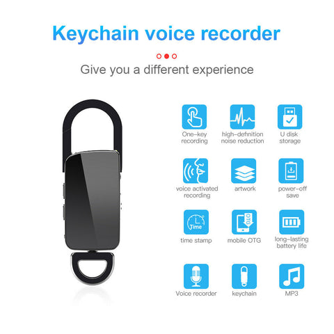 Spy Voice Activated Audio Recorder |  Small Hidden Audio Recorder | 32Gb 25 Hours Recording Time