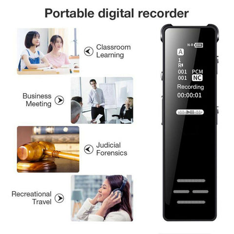 Mini Digital Audio Recorder |  Voice Recorder Mini | 128Gb 20 Hours Recording Time