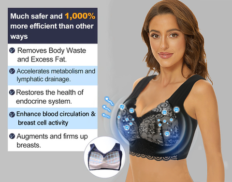 Tourmaline Shaping Wireless Silky Bra, Lymphvity Detoxification