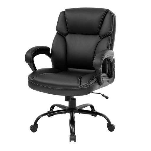 Extra Wide Big & Tall 500 Lbs. Capacity Mesh Office Chair w/ Vinyl Seat -  28W Seat