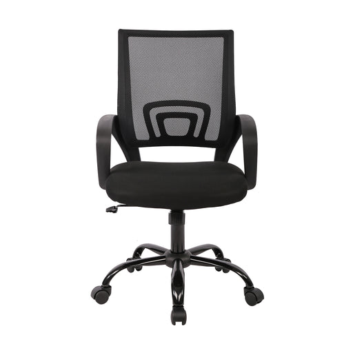 Home Office Chair Mid Back Mesh Desk Chair Armless Computer Chair Ergonomic  Task Rolling Swivel Chair Back Support Adjustable Modern Chair with Lumbar  Support (Black) – Built to Order, Made in USA