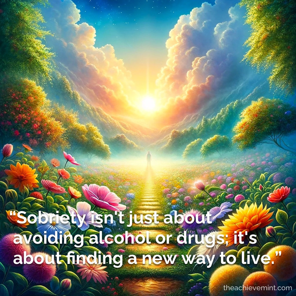 "Sobriety isn't just about avoiding alcohol or drugs, it's about finding a new way to live."