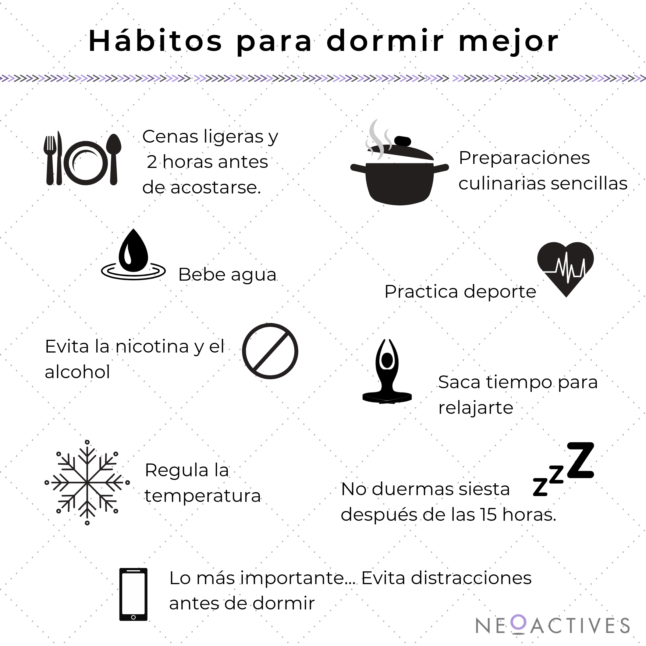 Hábitos para dormir mejor