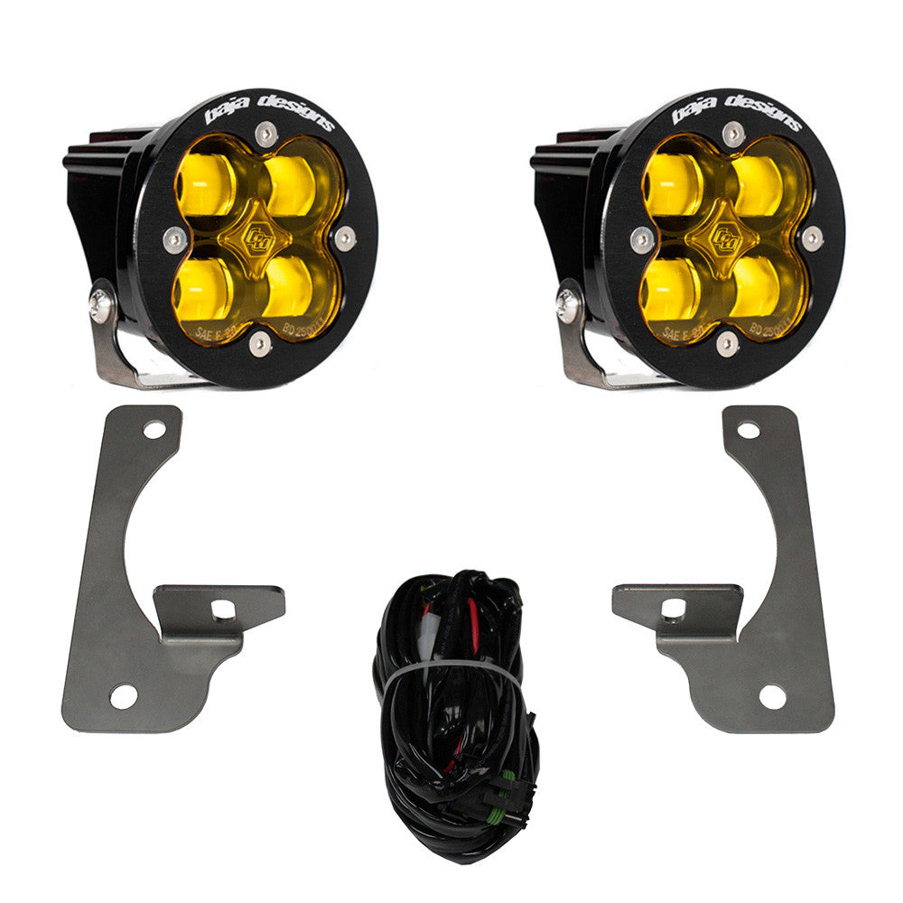 Jeep JK Squadron-R SAE Fog Pocket Light Kit Jeep 2007-2009 Wrangler JK, NOTE: w/ Premium OE Bumper SAE Fog Amber