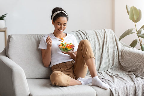 alimentación sana y feliz