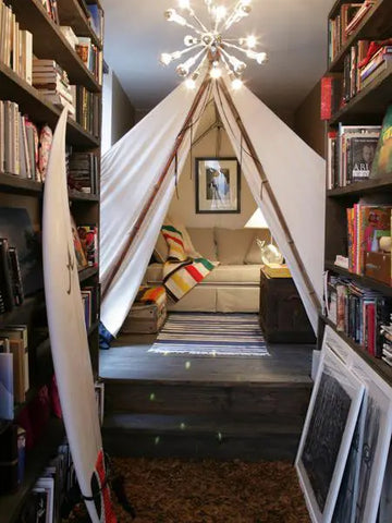 Indoor tent/reading nook by Suzanne Boyd 