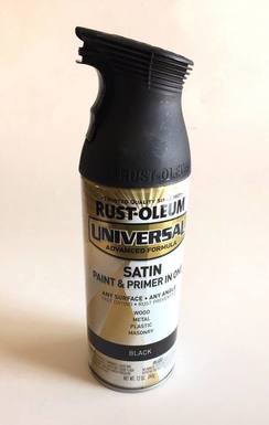 Rust-Oleum black spray paint