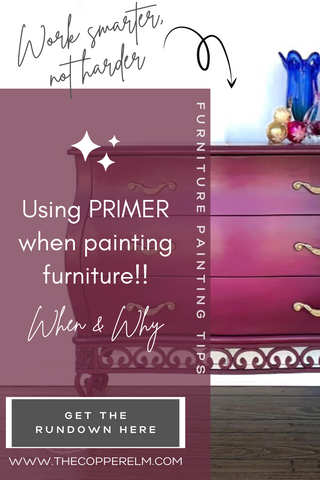 When to use primer when painting furniture and why it is helpful