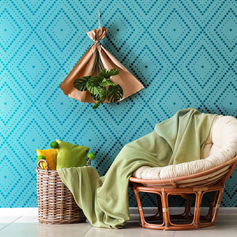 How to Stencil an Accent Wall in Only 1 Hour! Painting a Wallpaper Pattern  with Wall Stencils 