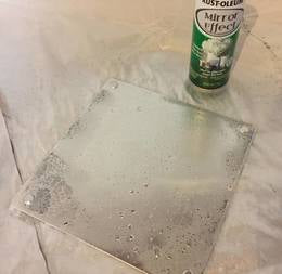 Mirror Effects to create a faux mercury glass