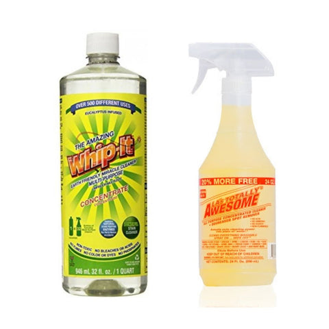 All purpose cleaners, great for furniture painting. LA's Totally Awesome Cleaner and the more eco friendly Whip-It Cleaner