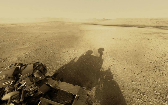 360 degree view of the Gale Crater on Mars